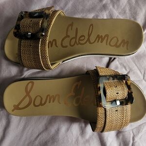 Sam Edelman Tan Buckle Sandals